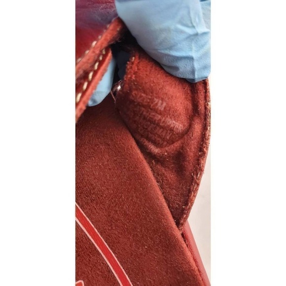 KLOGS RED w jewels accent‎ 7M slippers leather. Boho. Comfy. Granny Vibe #0423 - Picture 8 of 8